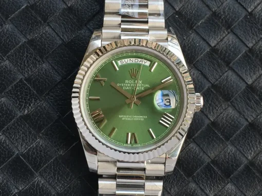 Fake Rolex Day-Date m228238 Green Dial