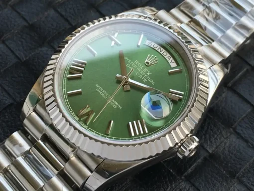 Super Clone Rolex Day-Date m228238 Green Dial