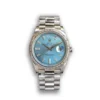 Replica Rolex Day-Date m228238 Ice Blue Dial Stainless Steel