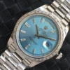 Fake Rolex Day-Date m228238 Ice Blue Dial Stainless Steel