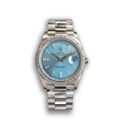 Replica Rolex Day-Date m228238 Ice Blue Dial Stainless Steel