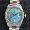 Rolex Replica Day-Date m228238 Ice Blue Dial Stainless Steel