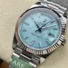 Rolex Replica Day-Date m228238 Ice Blue Dial White Gold