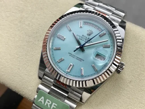 Rolex Replica Day-Date m228238 Ice Blue Dial White Gold