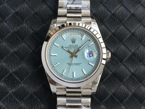 Fake Rolex Day-Date m228238 Ice Blue Motif Dial