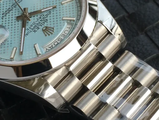 Super Clone Rolex Day-Date m228238 Ice Blue Motif Dial
