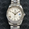 Replica Rolex Day-Date m228238 Quadrant Texture White Dial Close-Up Focus