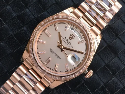 Fake Rolex Day-Date m228238 Rose Gold Dial