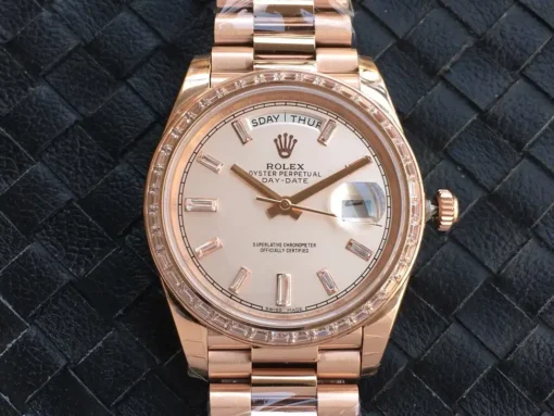 Rolex Replica Day-Date m228238 Rose Gold Dial