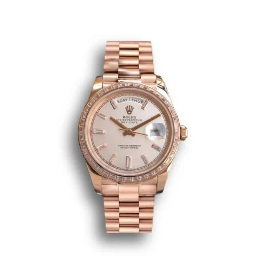 Replica Rolex Day-Date m228238 Rose Gold Dial