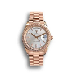 Replica Rolex Day-Date m228238 Silver Dial