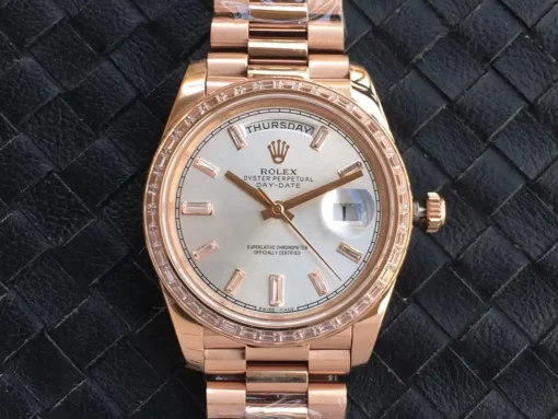 Rolex Replica Day-Date m228238 Silver Dial