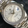 Rolex Replica Day-Date m228238 Silver Dial Fluted Bezel