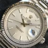 Super Clone Rolex Day-Date m228238 Silver Dial Fluted Bezel