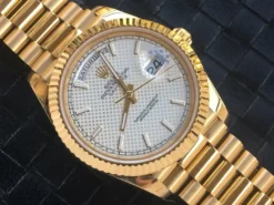 Rolex Replica Day-Date m228238 Silver Motif Dial