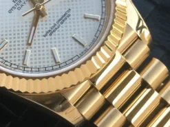 Super Clone Rolex Day-Date m228238 Silver Motif Dial