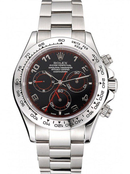 Replica Rolex Daytona 39mm Black Dial 80296