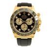 Rolex Super Clone Daytona 40 mm Black Dial Yellow Gold 126518LN