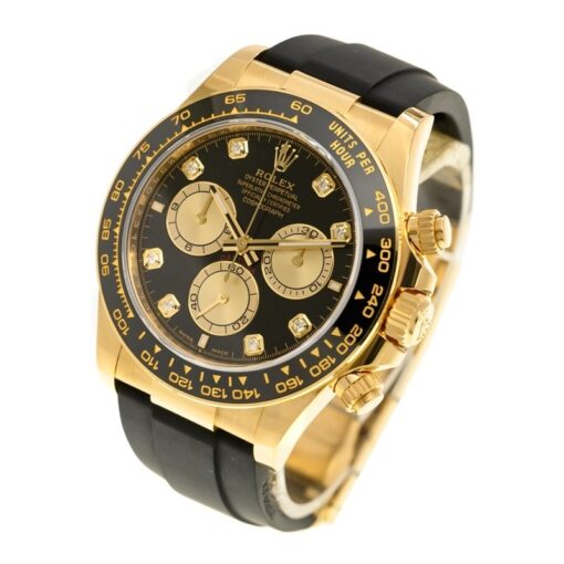 Fake Rolex Daytona 40 mm Black Dial Yellow Gold 126518LN
