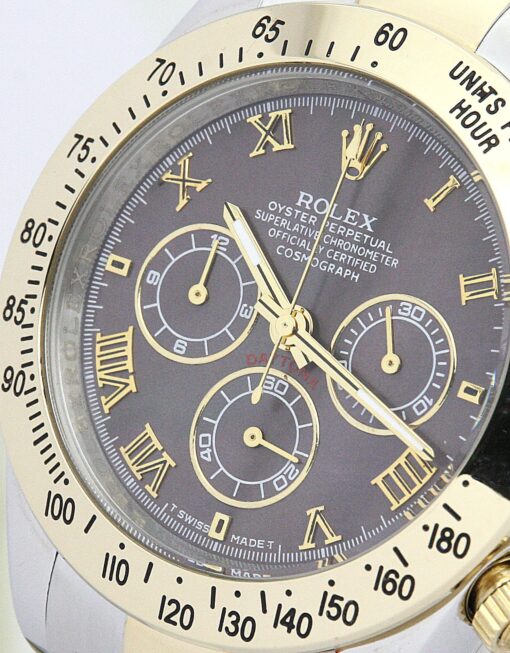 Fake Rolex Daytona 40mm Dark brown Dial 116523