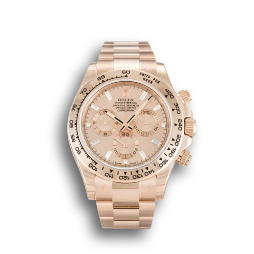 Replica Rolex Daytona 40mm Dial Rose Diamond Baguette 116505