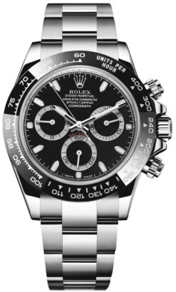 Replica Rolex Daytona “Reverse Panda” Black Dial 116500LN