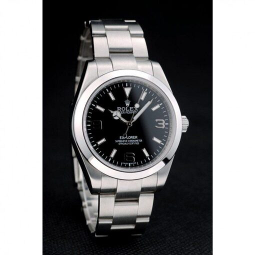 Fake Rolex Explorer 39mm Black Dial 42002