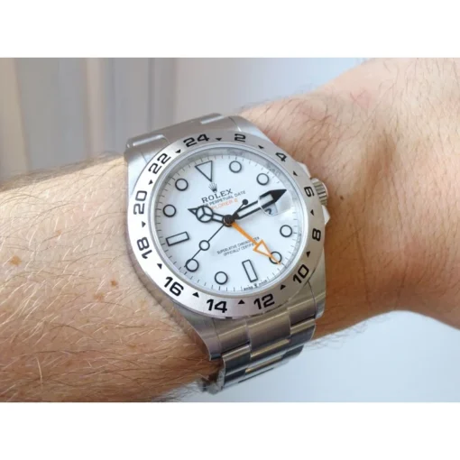 Fake Rolex Explorer II 42mm White Dial 226570 WSO “Polar”