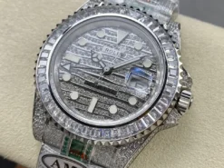 Rolex Replica GMT-Master II 116769TBR 40mm Green Diamonds Bracelet