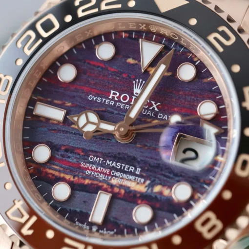 Best Replica Rolex GMT-Master II 40 mm 126715CHNR Tiger Iron Dial