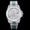 Rolex Super Clone GMT-Master II 40mm 116769TBR Green Diamonds Bracelet