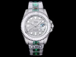 Rolex Super Clone GMT-Master II 40mm 116769TBR Green Diamonds Bracelet