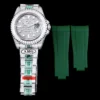Super Clone Rolex GMT-Master II 40mm 116769TBR Green Diamonds Bracelet