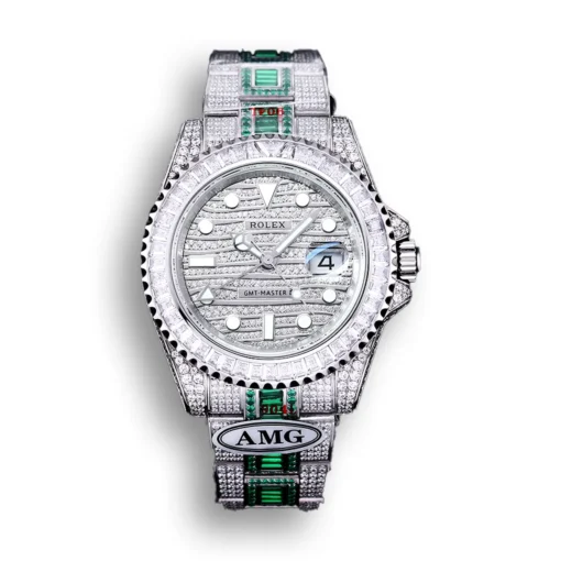 Replica Rolex GMT-Master II 40mm 116769TBR Green Diamonds Bracelet