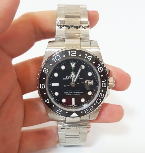 Super Clone Rolex GMT-Master II 40mm Black Dial 116710
