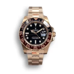 Replica Rolex GMT-Master II 40mm Black Dial 126710BLRO-0001 Rose Gold