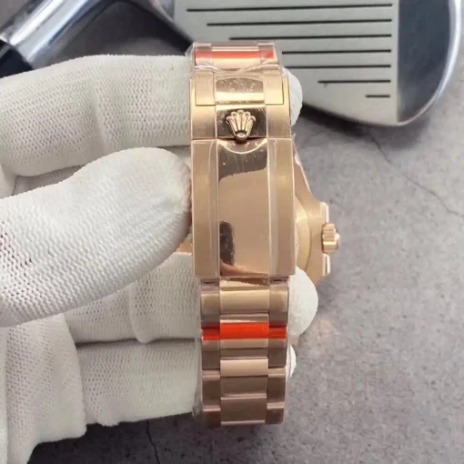 Best Rolex Replica GMT-Master II 40mm Black Dial 126710BLRO-0001 Rose Gold