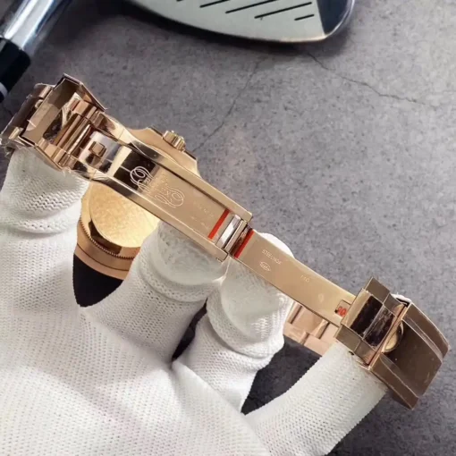 Rolex Clone GMT-Master II 40mm Black Dial 126710BLRO-0001 Rose Gold
