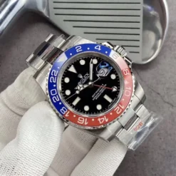 Fake Rolex GMT-Master II 40mm Black Dial 126710BLRO “Pepsi” Oyster