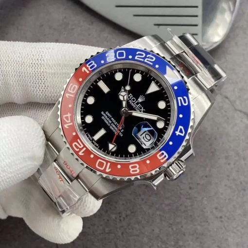 Rolex Replica GMT-Master II 40mm Black Dial 126710BLRO “Pepsi” Oyster
