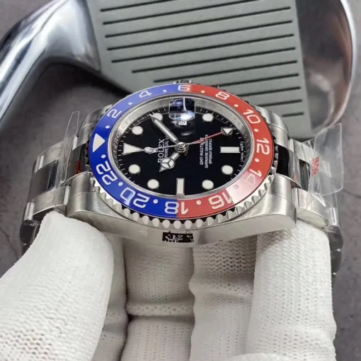Best Fake Rolex GMT-Master II 40mm Black Dial 126710BLRO “Pepsi” Oyster