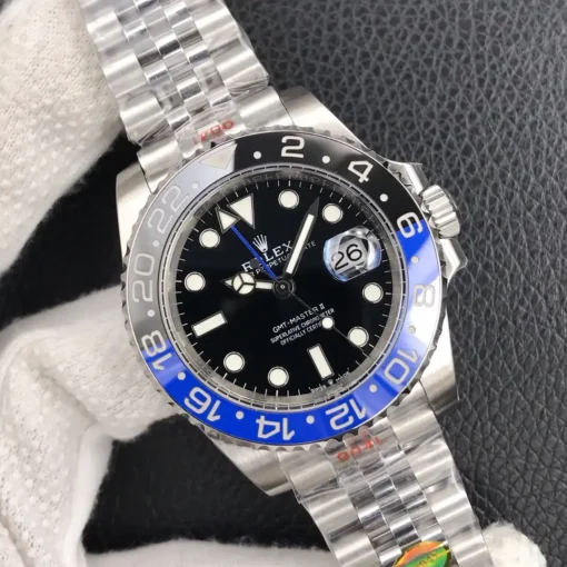Fake Rolex GMT-Master II 40mm Dial Black 126710