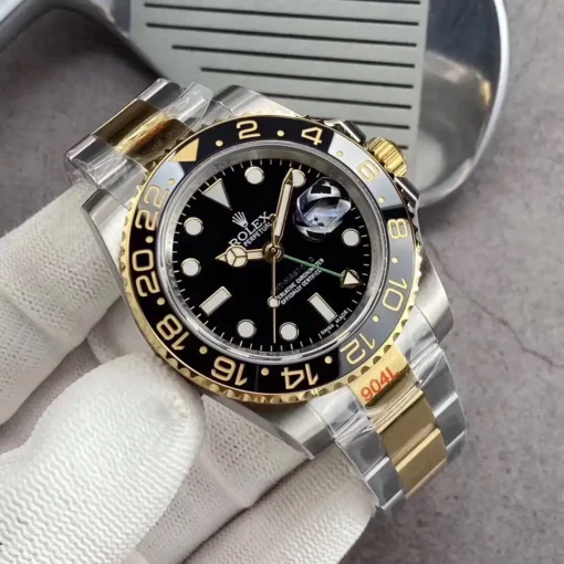 Fake Rolex GMT-Master II 40mm Dial Black 126710BLRO-0001