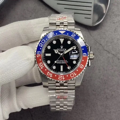 Rolex Super Clone GMT-Master II 40mm Dial Black 126710BLRO Jubilee “Pepsi”