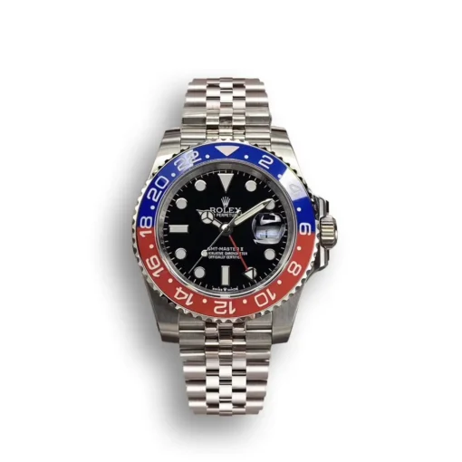 Clone Rolex GMT-Master II 40mm Dial Black 126710BLRO Jubilee “Pepsi”