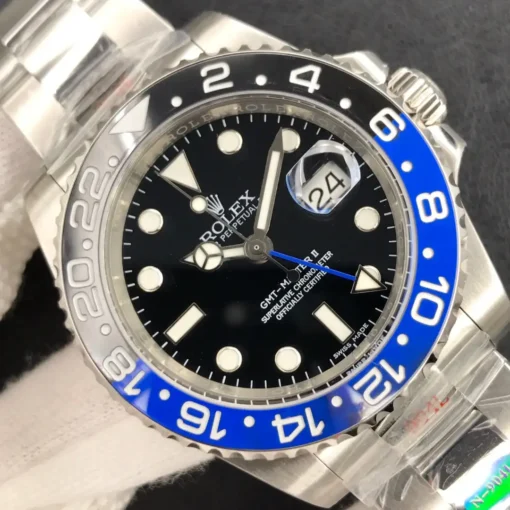 Super Clone Rolex GMT-Master II 40mm Dial Black Oyster 126710