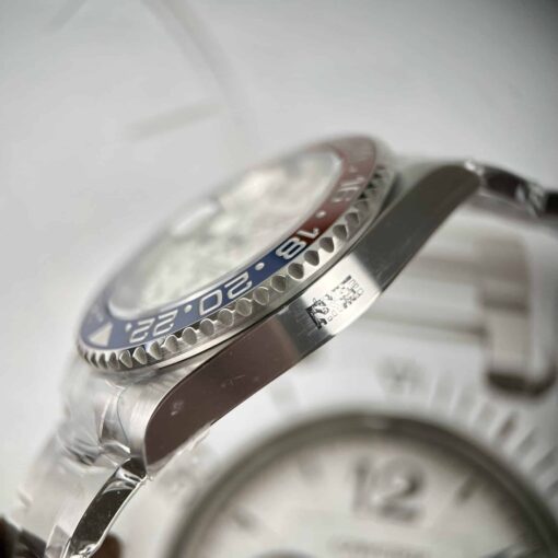 Replica Rolex GMT-Master II Meteorite Dial 126719BLRO “Superman” Oyster Perspective View