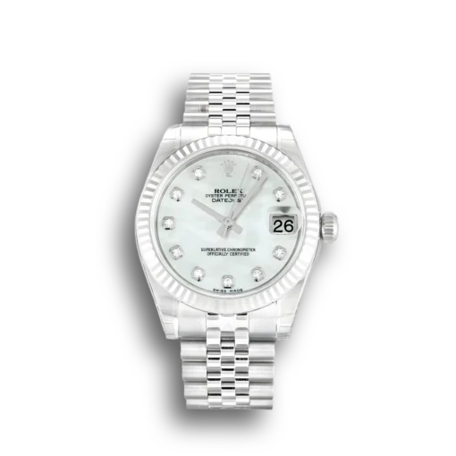 Replica Rolex Lady-Datejust 178274 31mm White Mother of Pearl Dial