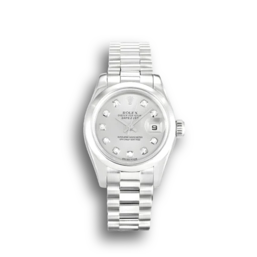 Replica Rolex Lady-Datejust 179166 26mm Silver Dial