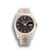 Replica Rolex Lady-Datejust 179171 36mm Rose Gold Black Dial
